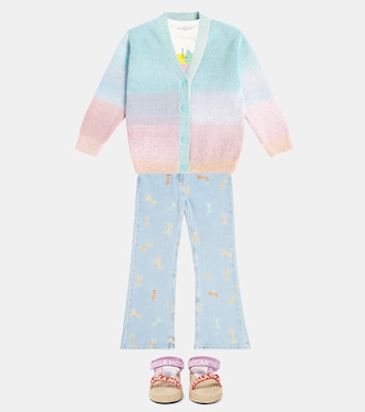 Jeans flared con ricamo | Stella McCartney Kids