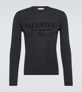 Pull en laine vierge à logo | Valentino