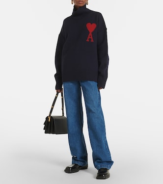 Rollkragenpullover Ami de Cœur aus Wolle | Ami Paris