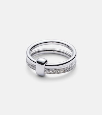 Pomellato Together - Anello in oro bianco 18kt con diamanti | Pomellato