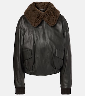Chaqueta de piel con borrego | Lemaire