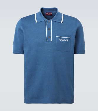 Polohemd aus Seide und Baumwolle | Gucci