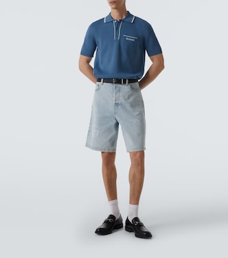 Polo in seta e cotone | Gucci