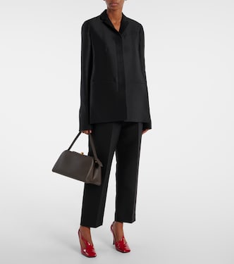 Crittan wool and silk faille jacket | Khaite