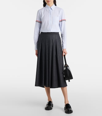 Camicia Stripe Oxford Armbands in cotone | Thom Browne