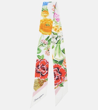 Floral silk twill scarf | Dolce&Gabbana