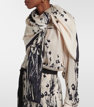 Foulard en soie à fleurs | Loro Piana