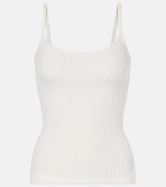 Top Reedition in maglia a coste | Courrèges