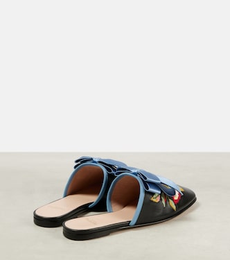 Mules Bearegard brodées en cuir | Valentino Garavani