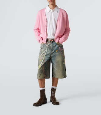 Shorts de denim trompe l'œil | Acne Studios