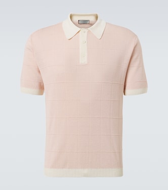 Linen and silk polo shirt | Canali
