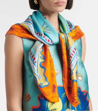 Foulard Surrealist in seta | Alémais