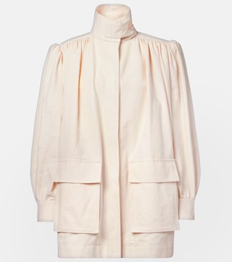 Chaqueta en lona de algodón fruncida | Chloé