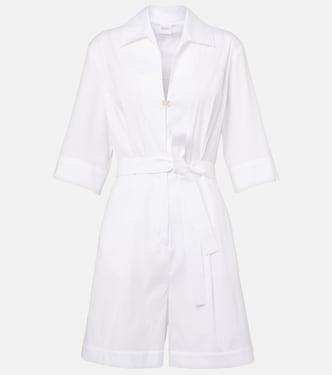 Jumpsuit corta Canard in popeline di misto cotone | Max Mara