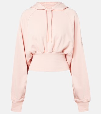 Cropped cotton fleece sweatshirt | Adidas by Stella McCartney