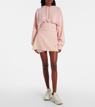 Cropped cotton fleece sweatshirt | Adidas by Stella McCartney