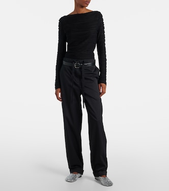 White Label Barret cotton-blend poplin wide-leg pants | Proenza Schouler