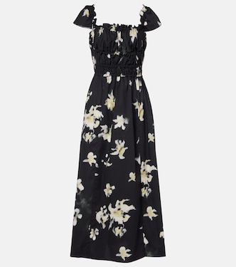 Floral cotton-blend midi dress | Altuzarra