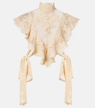 Hypnotic ruffled lace top | Zimmermann