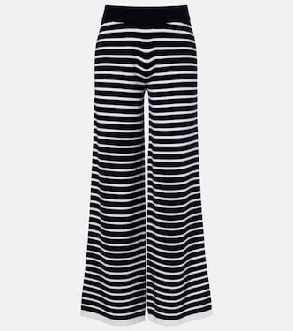 Striped cashmere wide-leg pants | Jardin des Orangers