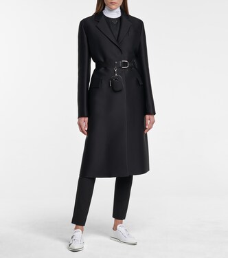 Sneakers a stampa in gabardine | Prada