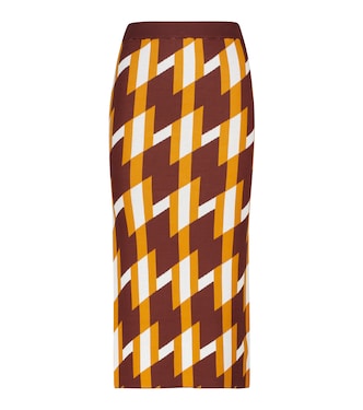 Jacquard knit midi skirt | Dodo Bar Or