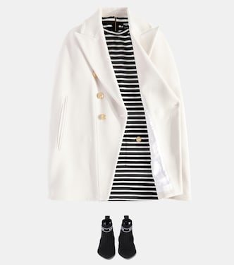 Stivaletti in maglia con logo | Balmain Kids