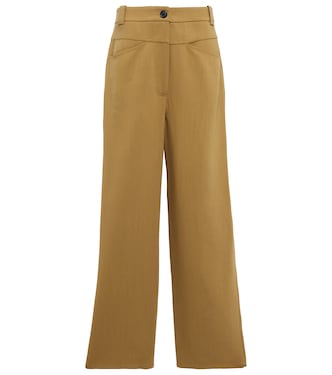 Preen wide-leg wool-blend pants | Khaite