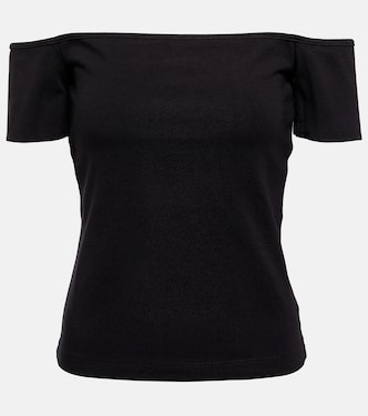 Agda off-shoulder cotton-blend top | Agolde
