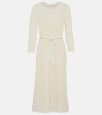 Robe midi Ginger en lin et coton mélangés | Zimmermann