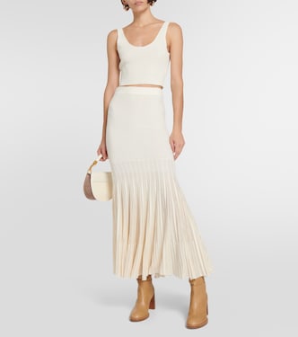 Cropped knitted wool top | Chloé