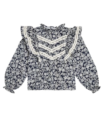 Chemise Adelaine en coton à fleurs | The New Society
