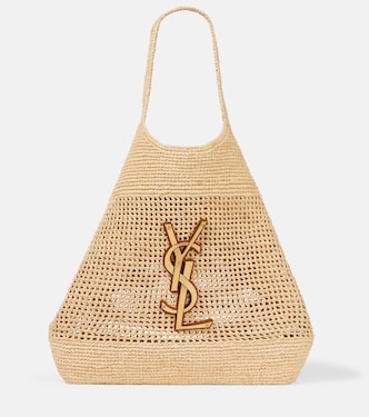 Shopper Icare en croché de rafia | Saint Laurent