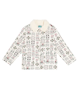 Giacca con stampa e pelliccia sintetica | Kenzo Kids