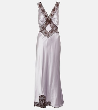 Robe Aries aus Seide mit Spitze | SIR