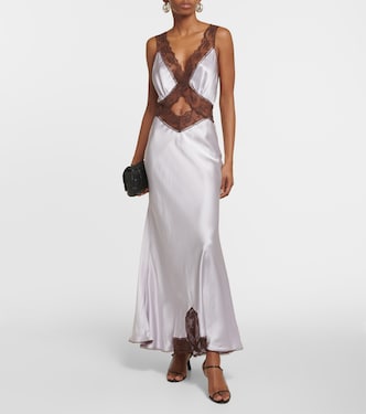 Robe Aries aus Seide mit Spitze | SIR