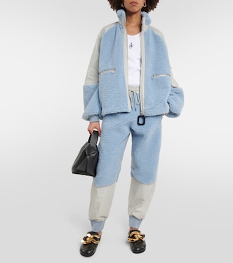 Colorblocked fleece-trimmed jacket  | JW Anderson