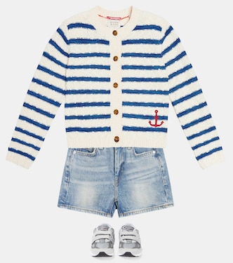 Cárdigan en mezcla de algodón a rayas | Scotch & Soda Kids