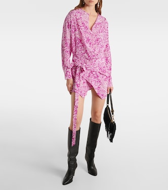 Habla draped silk-blend minidress | Isabel Marant