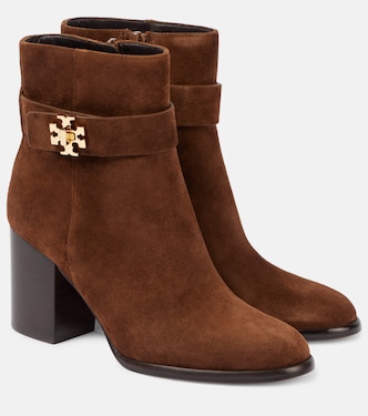 Bottines T Lock en daim | Tory Burch