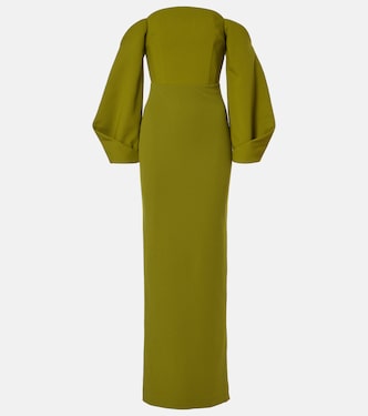 Off-Shoulder-Robe Lotta aus Crêpe | Solace London