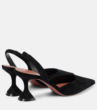 Slingback-Pumps Holli 70 aus Veloursleder | Amina Muaddi