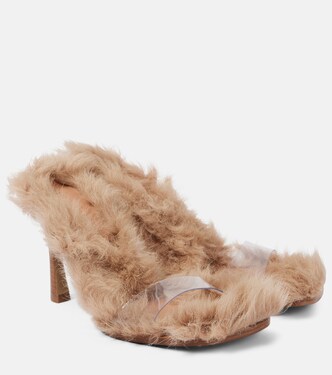 Mules Mia in PVC e shearling | The Attico