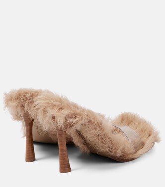 Mules Mia in PVC e shearling | The Attico