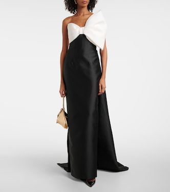 Vestido de fiesta asimétrico con lazo | Monique Lhuillier