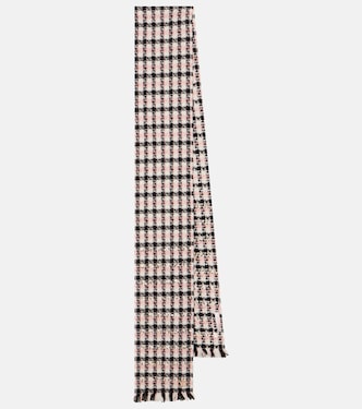 Sciarpa in tweed di misto lana e cashmere | Valentino