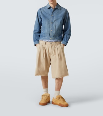 Sand Vamp shearling-lined suede sneakers | ERL