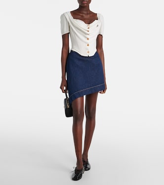 Falda en denim Sailor Orb asimétrica | Vivienne Westwood
