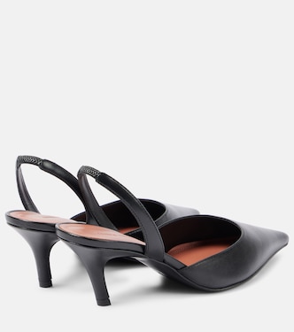 Slingback-Pumps Sofia aus Leder | Amina Muaddi