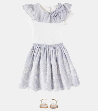 Set de camiseta y falda en mezcla de algodón | Patachou